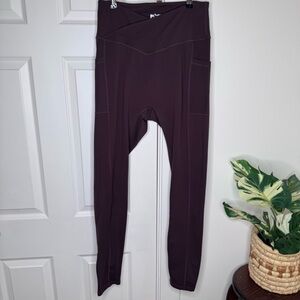 PopFlex Crisscross Hourglass Brown Leggings 1X